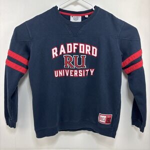 Vtg Radford University‎ Champion Crewneck Sweatshirt Men's Size L Embroidered